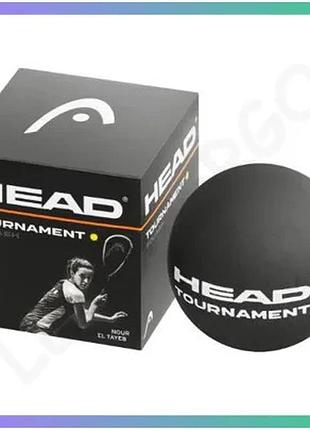 М'яч для сквошу head tournament squash ball чорний жовтий унісекс для дорослих спортивний м'яч sku_287-326