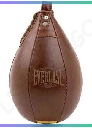 Боксерская груша everlast 1910 speed bag коричневая 15x23 см для тренировок бокса и единоборств sku_p00002699
