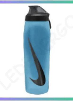 Пляшка nike refuel locking lid 946 мл синя чорна спортивна для води для бігу унісекс sku_n.100.7670.420.32