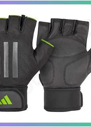 Рукавички для тренінгу adidas elite training gloves зелений унісекс l комфортні спортивні рукавички дл sku_adgb-14255