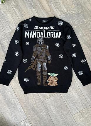 Новорічний светр star wars: the mandalorian 10–11 р(146 см)