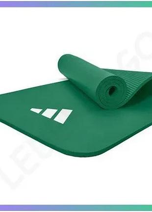 Коврик для фитнеса adidas fitness mat темно-зеленый 183х61х1 см для тренировок в зале и дома sku_admt-11015dg
