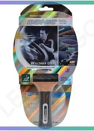 Ракетка для пінг-понгу donic waldner 5000 унісекс преміальна для агресивної гри з увігнутою ручкою sku_751805