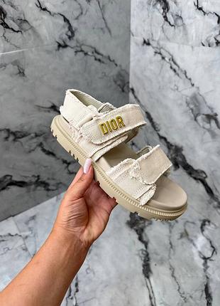 👟 кроссовки sandals beige jeons / наложка bs👟