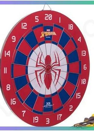 Дартс joerex marvel spiderman 43см 6 дротиков мишень для игры в дартс для детей и взрослых sku_jmbb19028-s