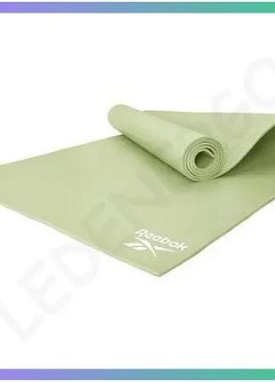 Килимок для йоги reebok yoga mat зелений 173х61х0,4 см для занять йогою та фітнесом унісекс sku_rayg-11022gn