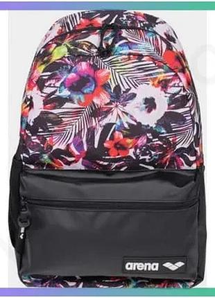 Рюкзак arena team backpack 30 allover 30l чорний жіночий універсальний рюкзак для школи 54x36x27 см sku_002484-118