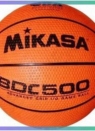 Баскетбольный мяч mikasa bdc500 размер 6 коричневый для игры в зале и на улице унитекс sku_bdc500