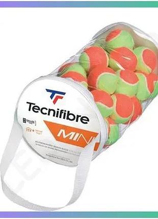 М'ячі для тенісу tecnifibre mini tennis оранжеві 36 штук для дітей новачків тенісні м'ячі sku_184304