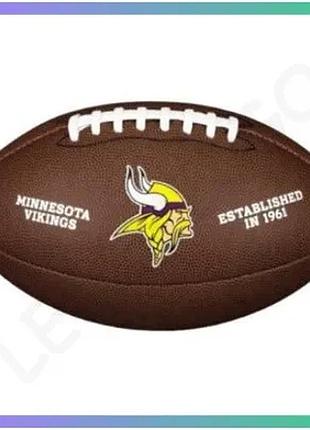 М'яч для американського футболу wilson nfl коричневий композитна шкіра унісекс для гри в футбол sku_wtf1748xbmn
