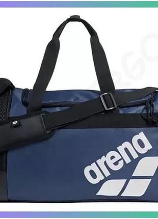 Спортивная сумка arena all set duffle 40l темно-синяя для плавания и тренажерного зала 50х28х28 см sku_010237-400