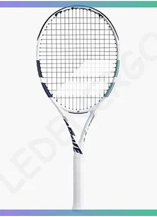 Ракетка babolat evo drive lite тенісна ракетка для початківців 255 г 670 см2 біла gr1 унісекс sku_101548-100