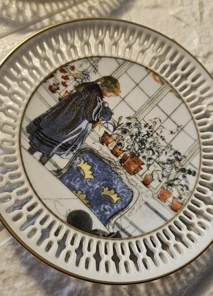 Фарфоровые декоративные тарелки copenhagen porcelain limited edition новые.