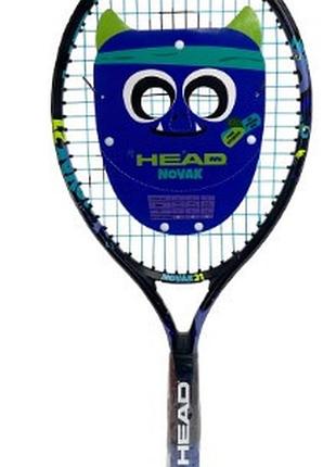 Ракетка для тенісу head novak 21 2024 синя алюмінієва для дітей 21 дюйм легка тенісна ракетка sku_235024