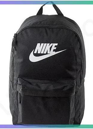 Рюкзак nike heritage backpack черный унисекс водонепроницаемый для ноутбука 20л 43x30x15см sku_dc4244-010