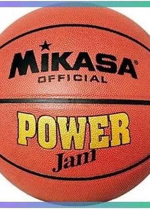 Баскетбольный мяч mikasa bsl10g коричневый размер 6 для тренировок и игр синтетическая кожа sku_bsl10g-c