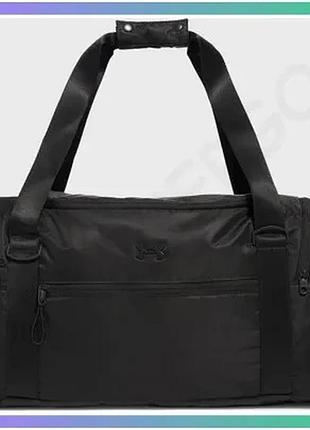 Жіноча спортивна сумка under armour studio duffle bp 33l чорна для тренувань та подорожей 50х25х24 см sku_1388929-001