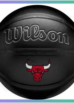 Баскетбольный мяч wilson nba team premiere chicago bulls размер 7 композитная кожа для игры в баскетбо sku_wz4026405xb7