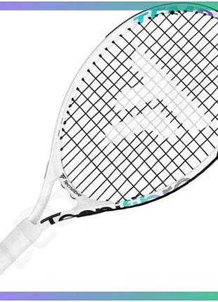 Тенісна ракетка tecnifibre tempo 19 дитяча алюмінієва легка ракетка для початківців з чохлом sku_14temp192e