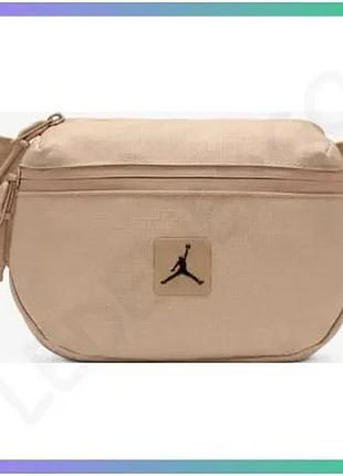 Сумка на пояс nike jordan jam cordura franchise cross body 2l бежевый для мужчин 20х15х7 см sku_ma0901-xa3