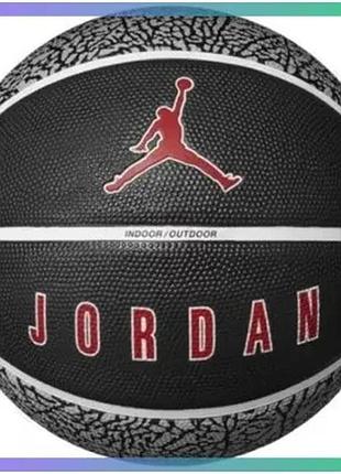 Баскетбольний м'яч nike jordan playground 2.0 8p гумовий чорний для гри на вулиці розмір 7 sku_j.100.8255.055.07