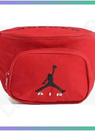 Сумка на пояс nike jam air crossbody червона спортивна сумка для дітей з регульованим ремінцем sku_ma9212-r78