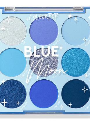 Colourpop eyeshadow palette - blue moon палетка тіней, 10 г