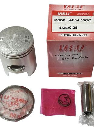 Поршень 0.25 honda dio af34/35 49cc msu