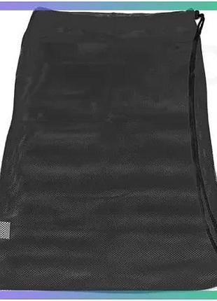 Сумка aqua speed mesh bag черная 31x38 см для плавательного снаряжения и тренировки унитекс sku_175-07