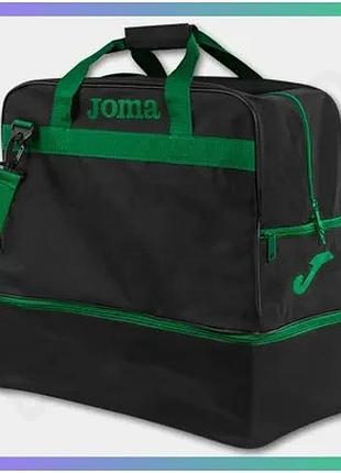 Спортивна сумка joma training iii чорно-зелена 48х49х29 см для футболу унісекс місткість 63,2 л sku_400007.104