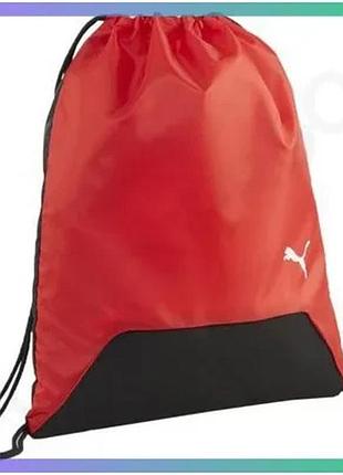 Рюкзак puma teamgoal gym sack 16l красный черный для спорта и тренировок 47x39 см sku_090240-03