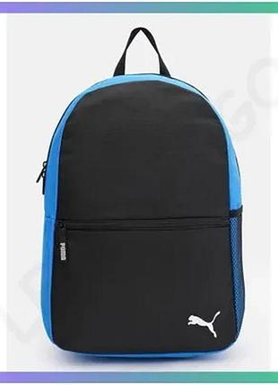 Рюкзак puma teamgoal backpack core 17l чорний синій спортивний рюкзак для тренувань та активного відпо sku_090238-02