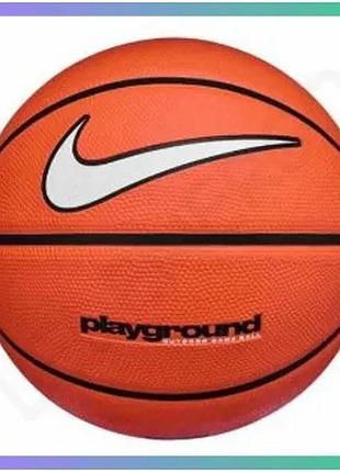 Баскетбольный мяч nike everyday playground 8p коричневый размер 7 для уличной игры унисекс sku_n.100.4498.816.07