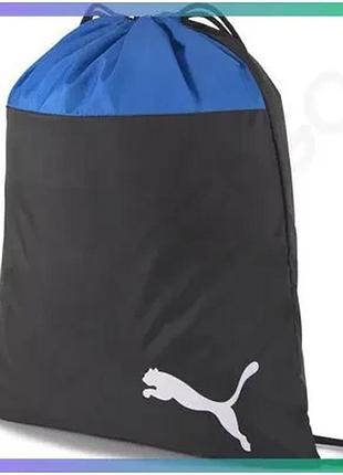 Рюкзак-мішок puma teamgoal 23 gym sack 16l синій чорний спортивна сумка для взуття унісекс sku_076853-02