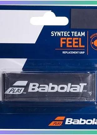 Ручка babolat syntec team чорна для тенісної ракетки унісекс 85% поліуретан 15% нейлон sku_670065-105
