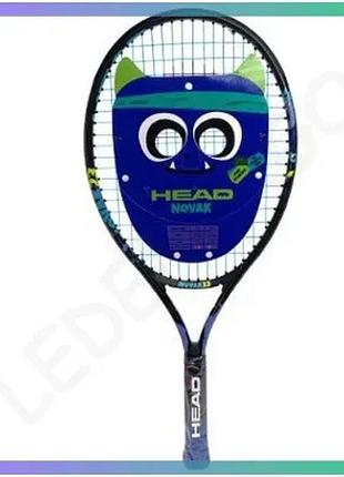 Ракетка для тенісу head novak 23 синя 23 дюйма алюмінієва для дітей тенісна ракетка sku_235014