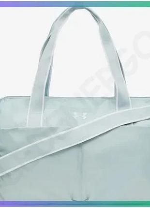 Жіноча спортивна сумка under armour studio lite duffle 26l світло-блакитна для тренувань і відпочинку sku_1388915-477
