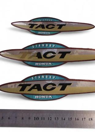 Набір наклейок honda tact af30/31-3шт зелений (2511)