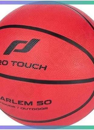 Баскетбольный мяч pro touch harlem 50 красный для игры на улице и в зале унисекс 6 размер sku_80975475