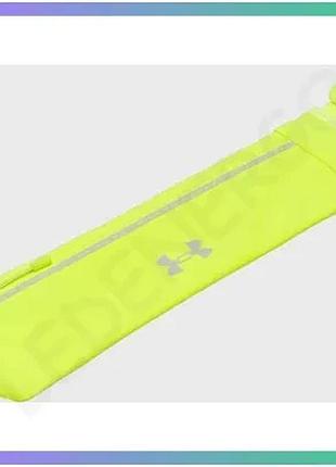 Сумка на пояс under armour velociti run belt жовта 33,3 х 8,9 см унісекс для спорту та активного відпо sku_1388914-731