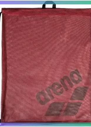 Сумка-мішок arena one go mesh bag 40l червоний для плавання 65х55х1 см практична сітка для спорядження sku_010240-700