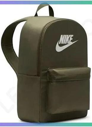 Рюкзак nike nk heritage 25l зелений спортивний рюкзак для ноутбука унісекс з кишенями для аксесуарів sku_dc4244-222