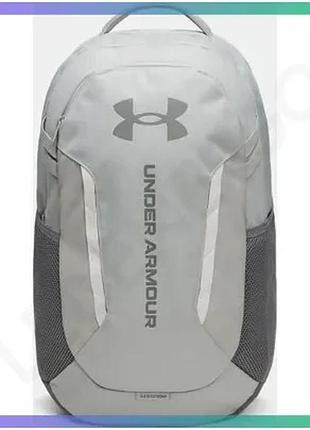 Рюкзак under armour hustle 6.0 29l сірий водовідштовхувальний рюкзак для спорту та повсякденного викор sku_1384672-069