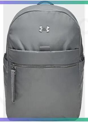 Рюкзак under armour studio campus bp 19,5l сірий для жінок 28х40,5х15 см водостійкий рюкзак для спорту sku_1384675-709