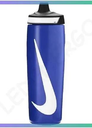 Пляшка nike refuel bottle 32 oz синя 946 мл унісекс спортивна пляшка для води та напоїв sku_n.100.7667.492.32