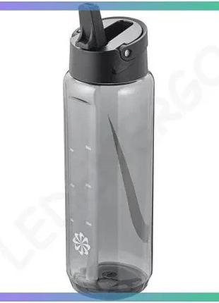 Пляшка nike tr renew recharge straw bottle 709 мл антрацит спортивна пляшка для води унісекс sku_n.100.7642.072.24