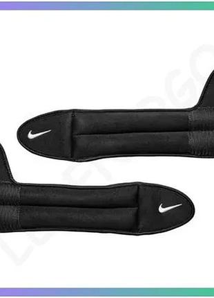 Обважнювачі nike wrist weights чорний 2х1,1 кг для тренувань зап'ястя з регульованим ремінцем та комфо sku_n.100.0818.010.os