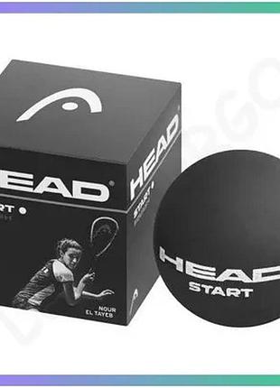 М'яч для сквошу head start чорний гума для дорослих унісекс для гри в сквош sku_287346