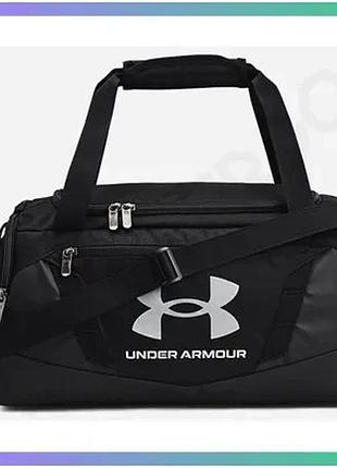 Спортивна сумка under armour undeniable 5.0 duffle xs 23l чорна для активного відпочинку унісекс 22x22 sku_1369221-001