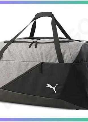 Спортивная сумка puma teamfinal teambag l 82l серый черный для команды 78x33x32 см 82 литра sku_078940-01